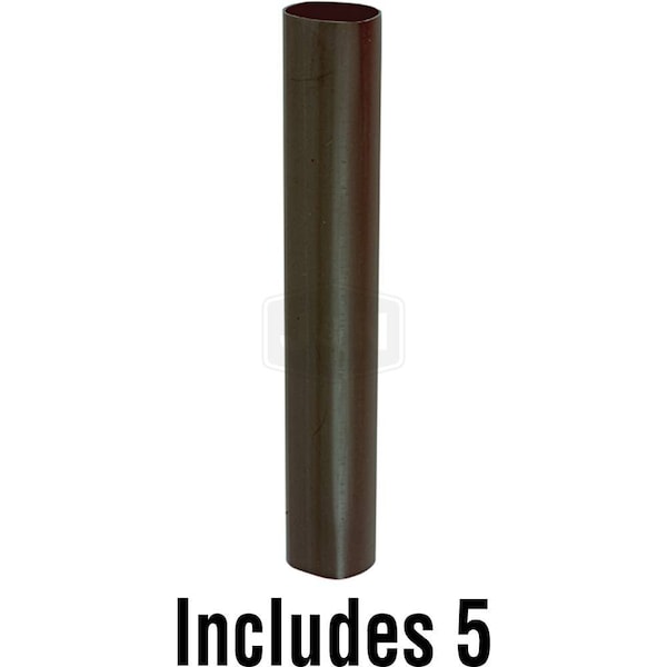 Aftermarket Heat Shrink Tube, 2:1 I.D. Shrink Ratio, 3/16 in I.D. Before Shrinking, Black, 6 in 606-18000-5-JN - main